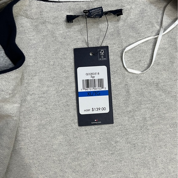 NWT - Tommy Hilfiger Women's Contrast Trim Open Front Jacket - Size XL - Picture 13 of 13